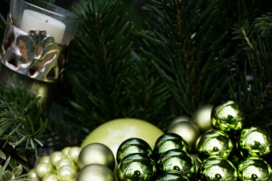 Weihnachtliche Terrassen- und Gartendeko
