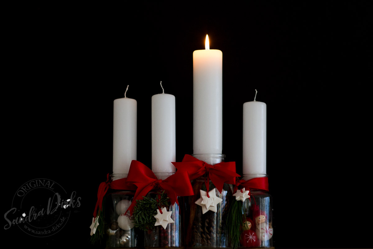 Sandra Dirks - gefüllte Flaschen zum Advent
